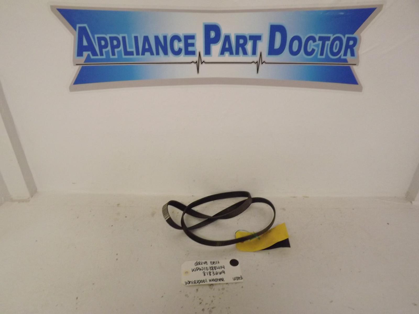 Whirlpool Washer WPW10388414 8183269 Drive Belt Used Whirlpool Washer WPW10388414 8183269 Drive Belt Used